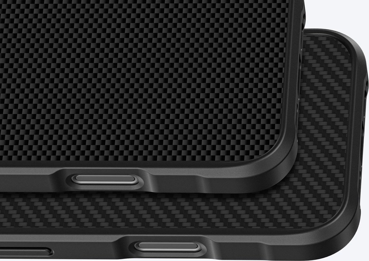 Mbështjellës AmazingThing Titan Max për iPhone 16 Pro, 600D aramid fiber, zi