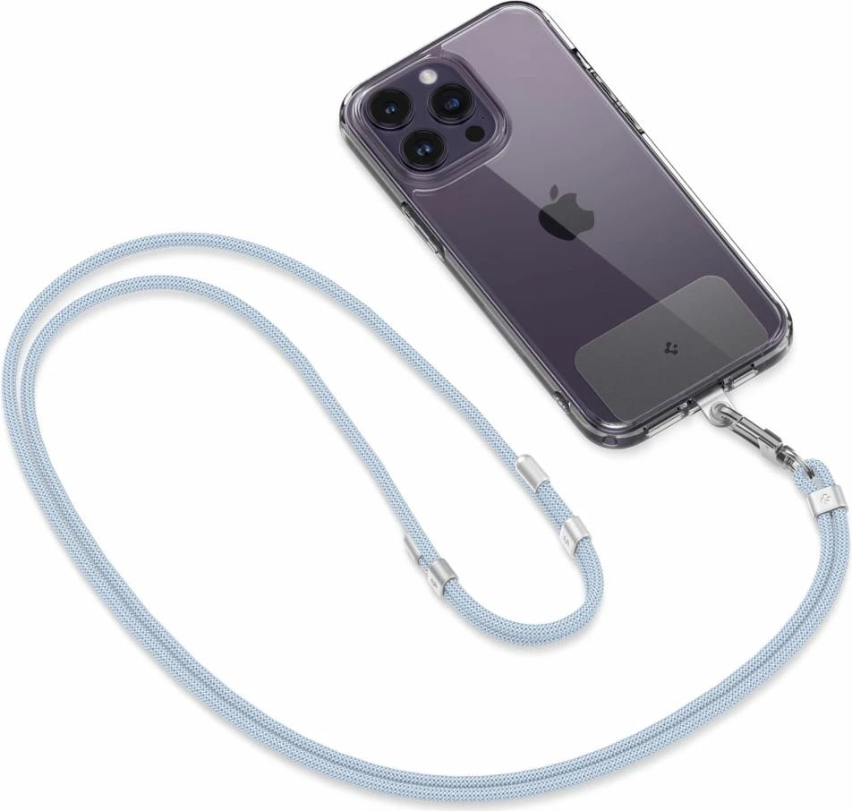 Set litarësh universal Spigen, Crossbody & Wrist Strap, ConTag Pad, kaltër