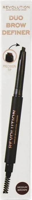 Revolution Duo Brow Definer Pencil - Medium Brown