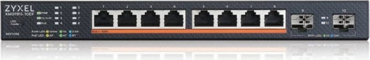 Switch ZyXEL XMG1915-10EP, Managed, 2.5G Ethernet, PoE