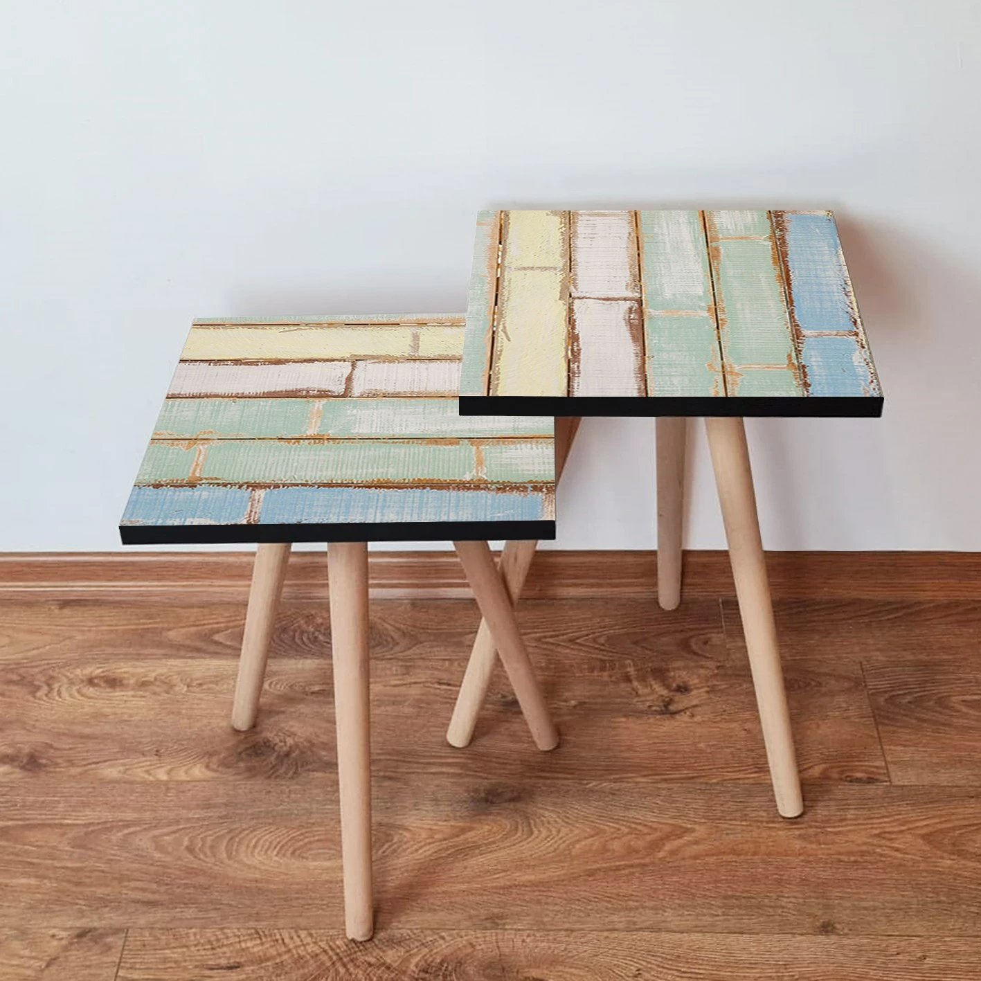 Set tavolina të mbivendosura, shumëngjyrëshe, Skye Decor, 2 copë, 2Shp260