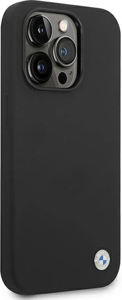 Mbështjellës BMW BMHCP14XSILBK për iPhone 14 Pro Max 6.7", silikon, i zi