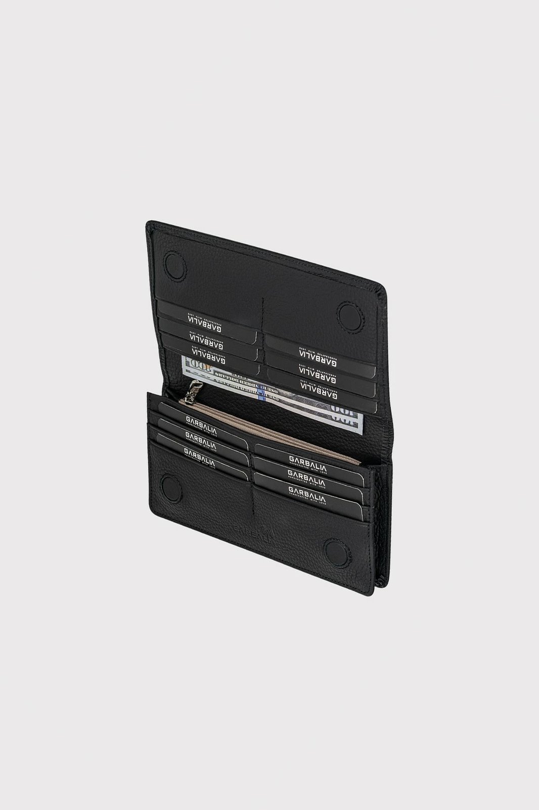 Portofol për burra, lëkurë e zezë, Zoozie Bags, Hamburg