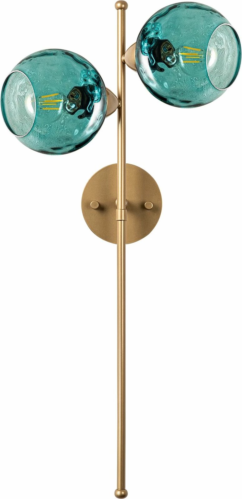 Llambë muri Opviq, Benek - 15 - 14422, metal dhe qelq, ngjyrë kaltër dhe ari