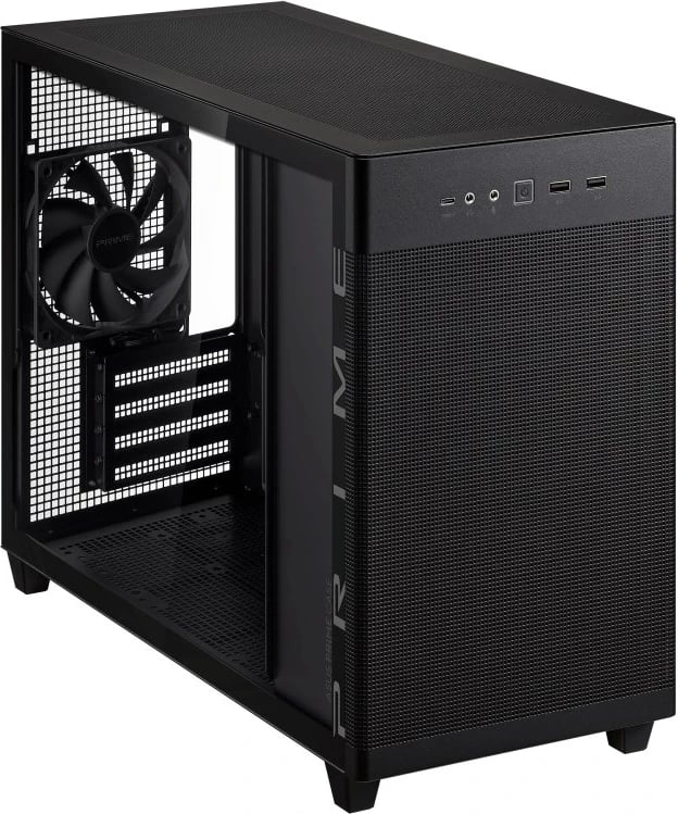 Kasë ASUS AP201 PRIME TG Mini Tower e Zezë Kasë ASUS AP201 PRIME TG Mini Tower e Zezë