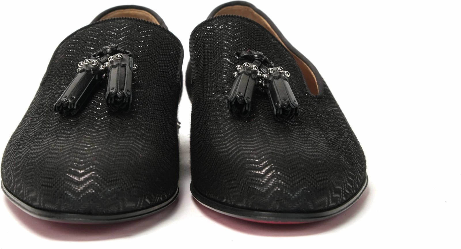 Black Marpyramidetassel Flat Shoes