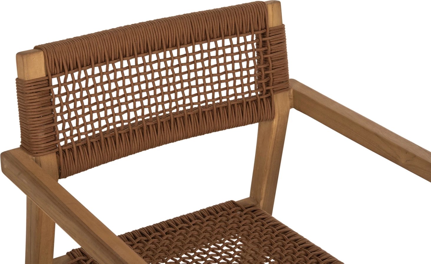 Karrige me krahë CHARLOTTE FH9637.01 dru tik natyral & litar kafe 59x54x83H cm