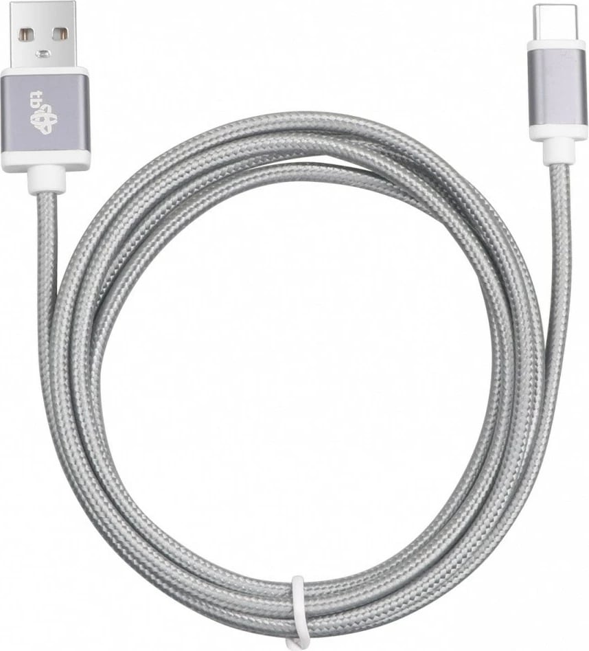 Kabllo USB në USB Type C TB, 1.5m, Gri
