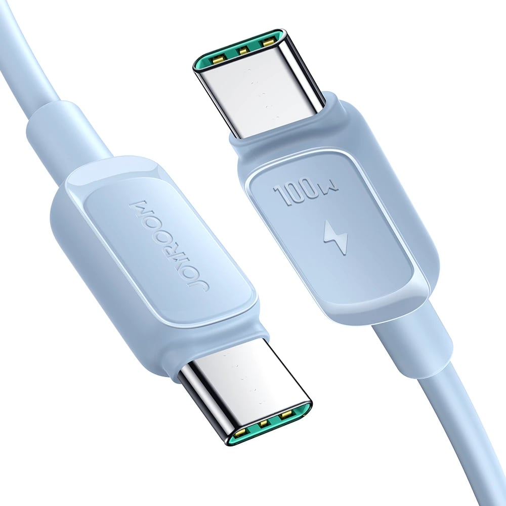 Kabllo USB-C në USB-C Joyroom Multi-Color Series A14, 1.2m, 100W, Kaltër