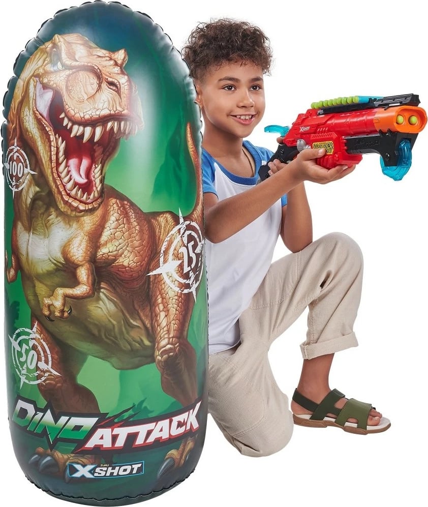 Objektiv fryrëse Dino Attack ZURU X-Shot, 1 metër, shumëngjyrësh