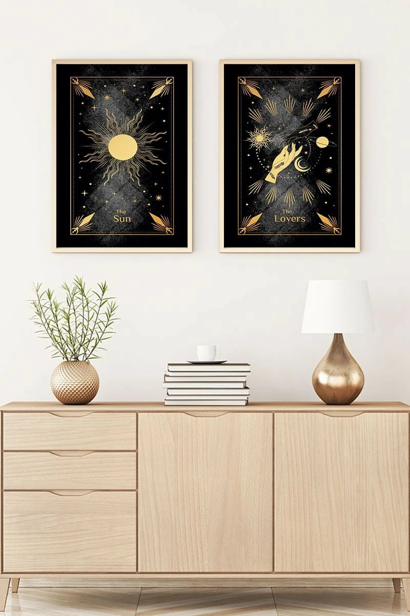 Pikturë dekorative me kornizë MDF (2 copë), Wallity, Huhu178, 70x50