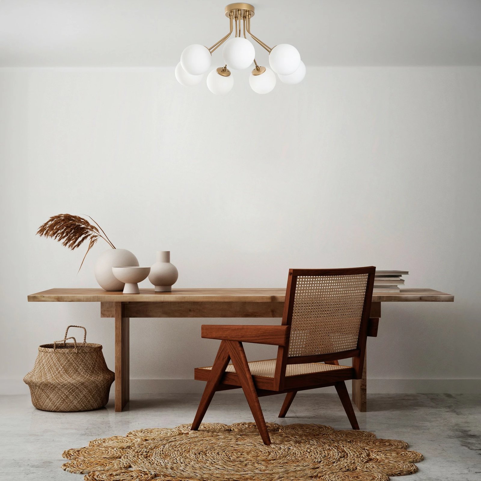 Llambë tavani Opviq, Orıon - 13967, ngjyrë ari, 65x40cm