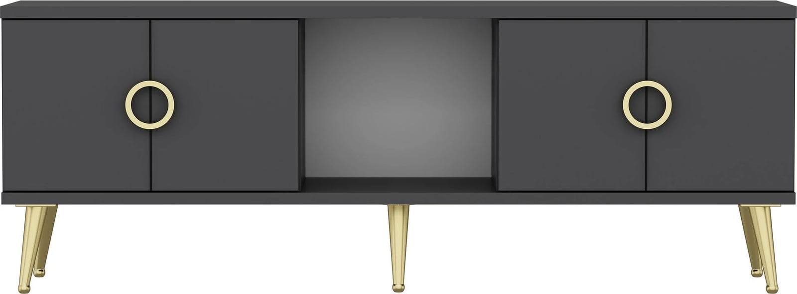 Komodë TV Hanah Home, Cey, ngjyrë antracit