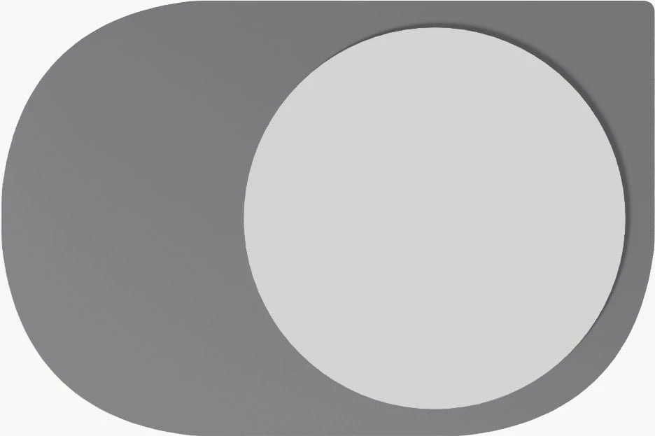 Pasqyrë Skye Decor, Pubble, ngjyrë antracit