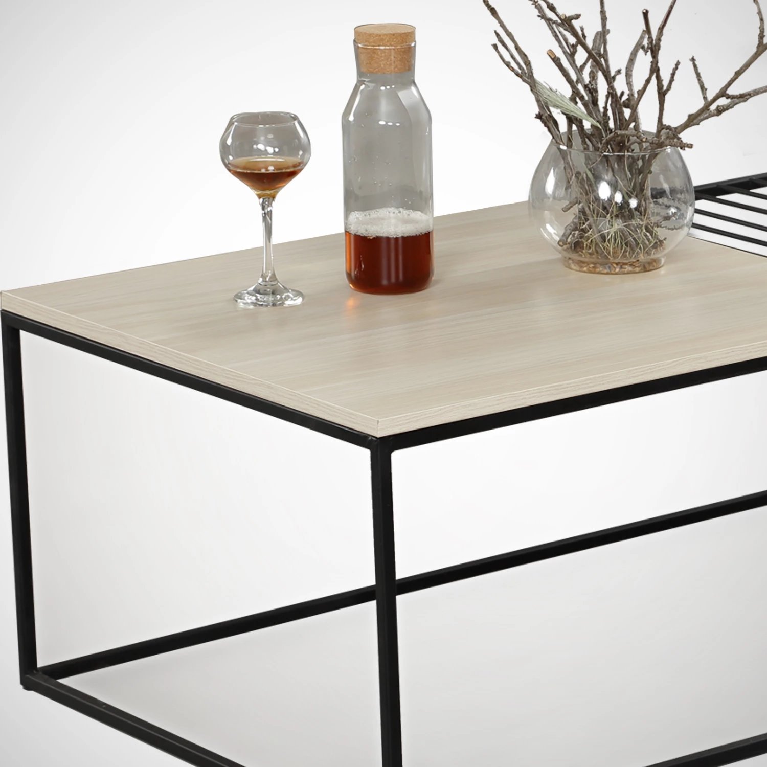 Tavolinë kafeje Hanah Home, Zinus, ngjyrë lisi