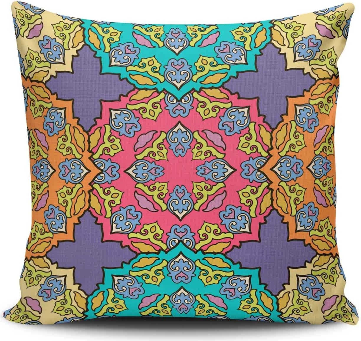 Jastëk dekorativ Aberto Design, shumëngjyrësh, NKRLNT-378, 43x43cm