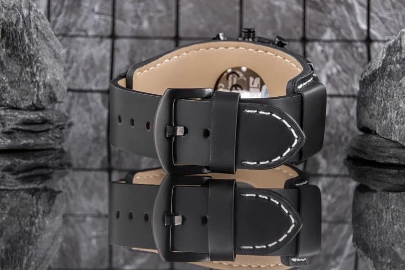 Orë dore për meshkuj Skmei, e zezë