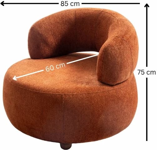 Karrige Wing, Atelier del Sofa, ngjyrë e kuqe qeramike (Tile Red), Rio