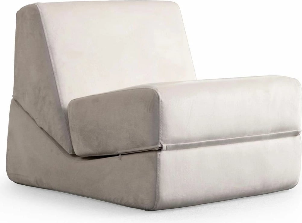 Krevat-karrige një vendësh Atelier del Sofa, Origami, ngjyrë krem