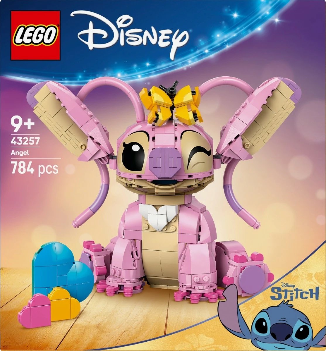 Set LEGO Disney Angel 43257, 784 pjesë, 25 cm, rozë