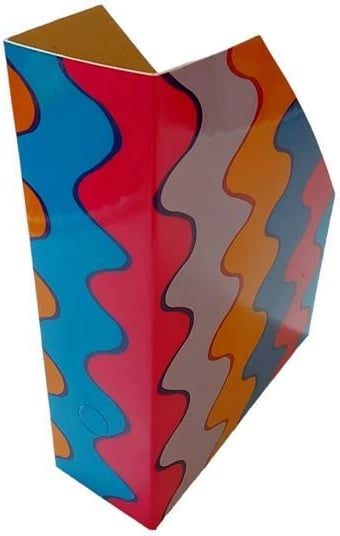 Mbajtës revista NEXT Waves, H32x25x9cm, shumëngjyrësh