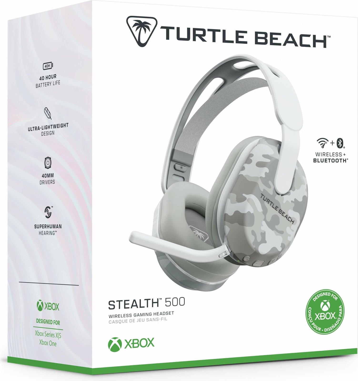Kufje gaming Turtle Beach Stealth 500 XB, wireless, Arctic Camo