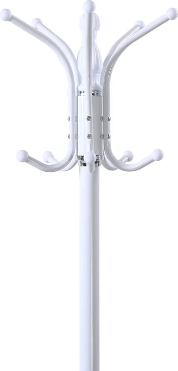 Varëse palltosh Mendora, metalike, ngjyrë e bardhë, 40x40x180cm