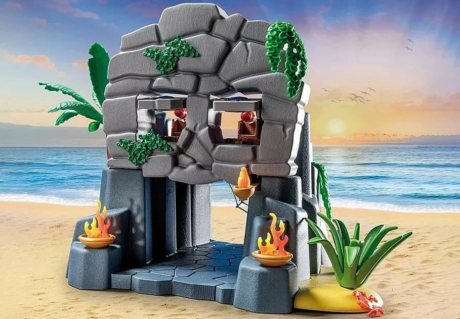 Set lodrash Playmobil Pirates Skull Island 71531 me figura dhe 73 pjesë