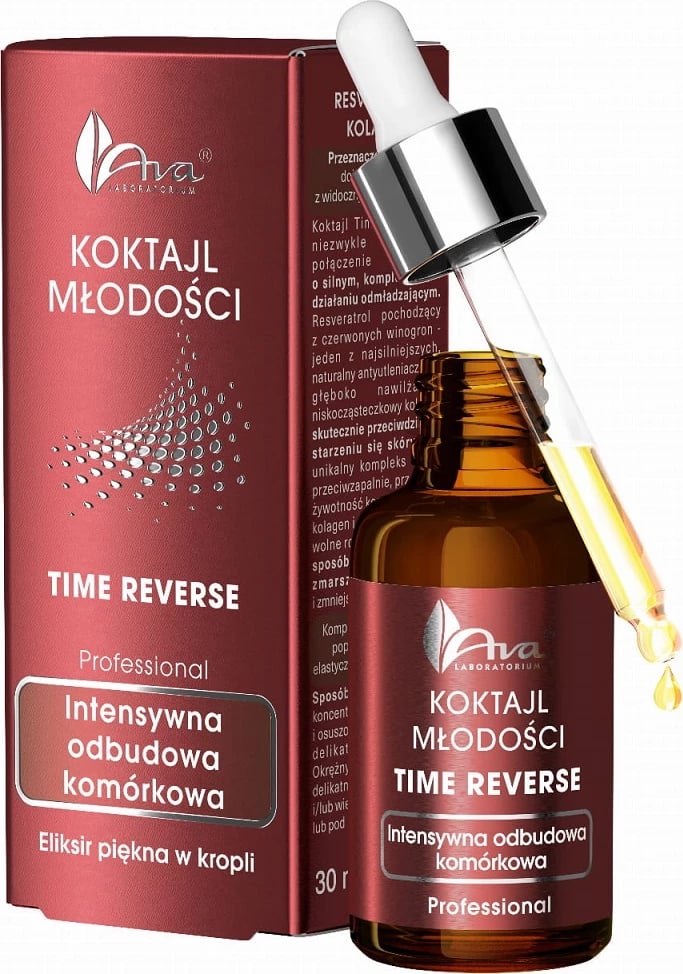 Serum për fytyrë për femra Ava Laboratorium Youth Cocktail Time Reverse Rebuilding, 30ml