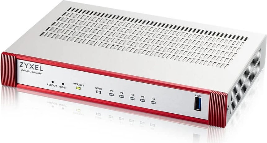 Firewall hardware ZyXEL USGFLEX50H, RJ-45, 1000 Mbit/s, Kuq