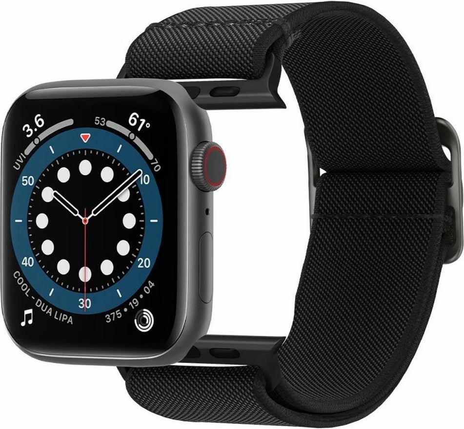 Rrip Spigen Fit Lite për Apple Watch 42/44/45/49 mm, Zi
