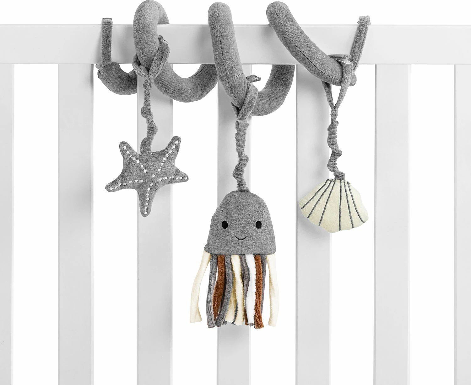 Lodër varëse për karrocë ose ulëse për fëmijë, ngjyrë gri, Evila Originals, Puset