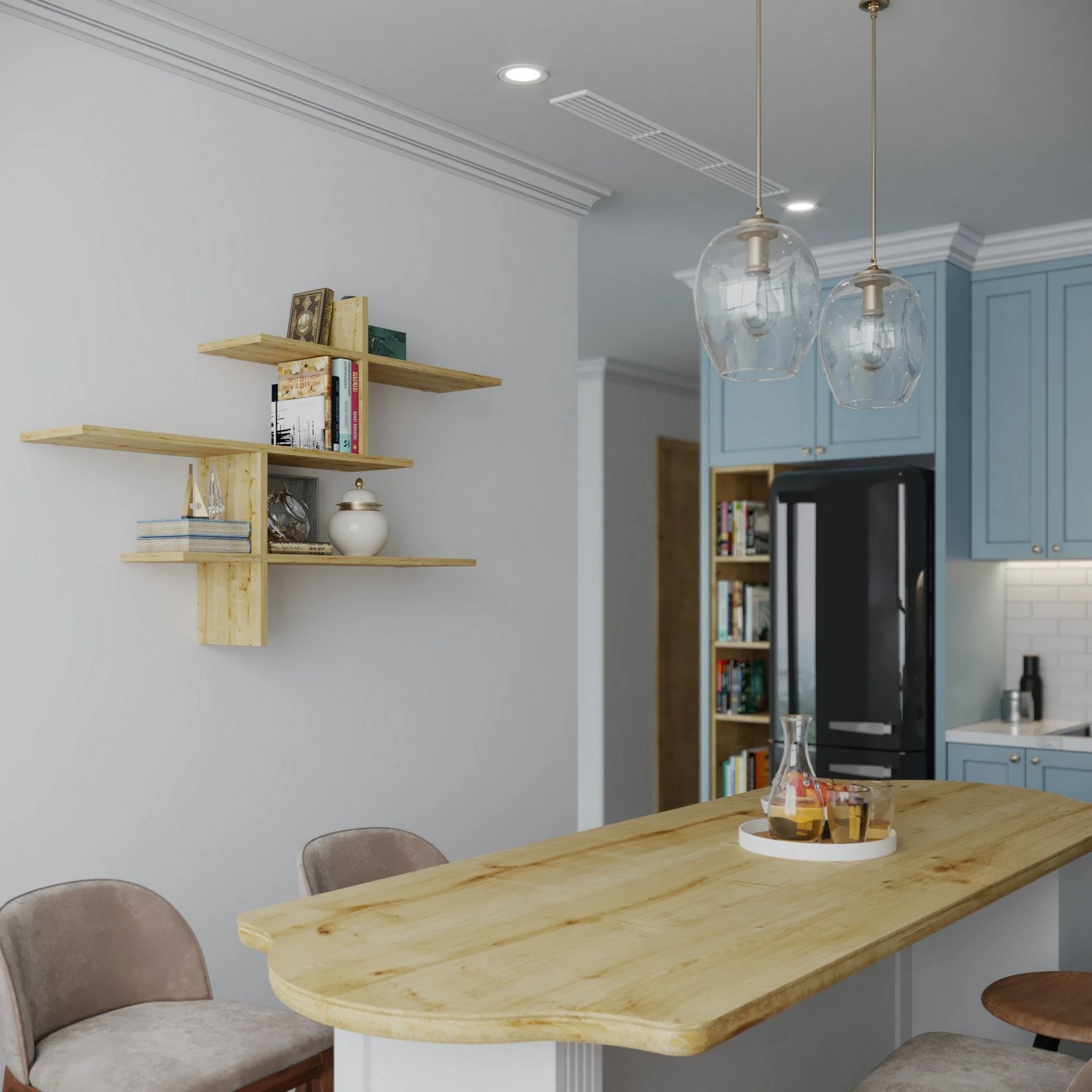 Raft muri Skye Decor, ngjyrë lisi, Leo