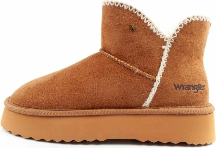 Çizme të shkurta për femra Wrangler, kafe