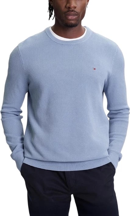 Xhemper për meshkuj Tommy Hilfiger, ngjyrë e kaltër e çelët