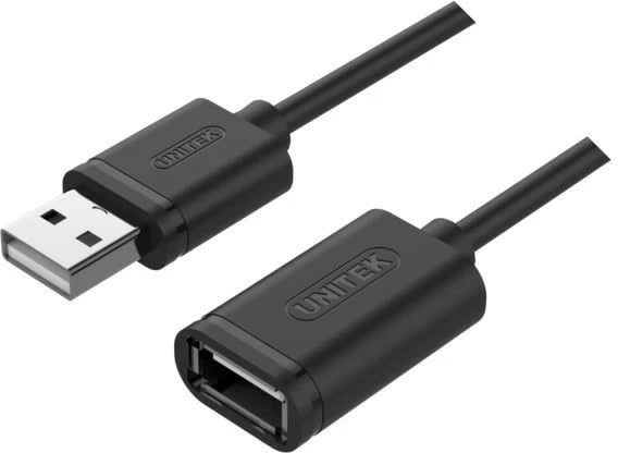 Kabllo zgjatuese USB 2.0 Unitek Y-C418GBK, 5m, e zezë