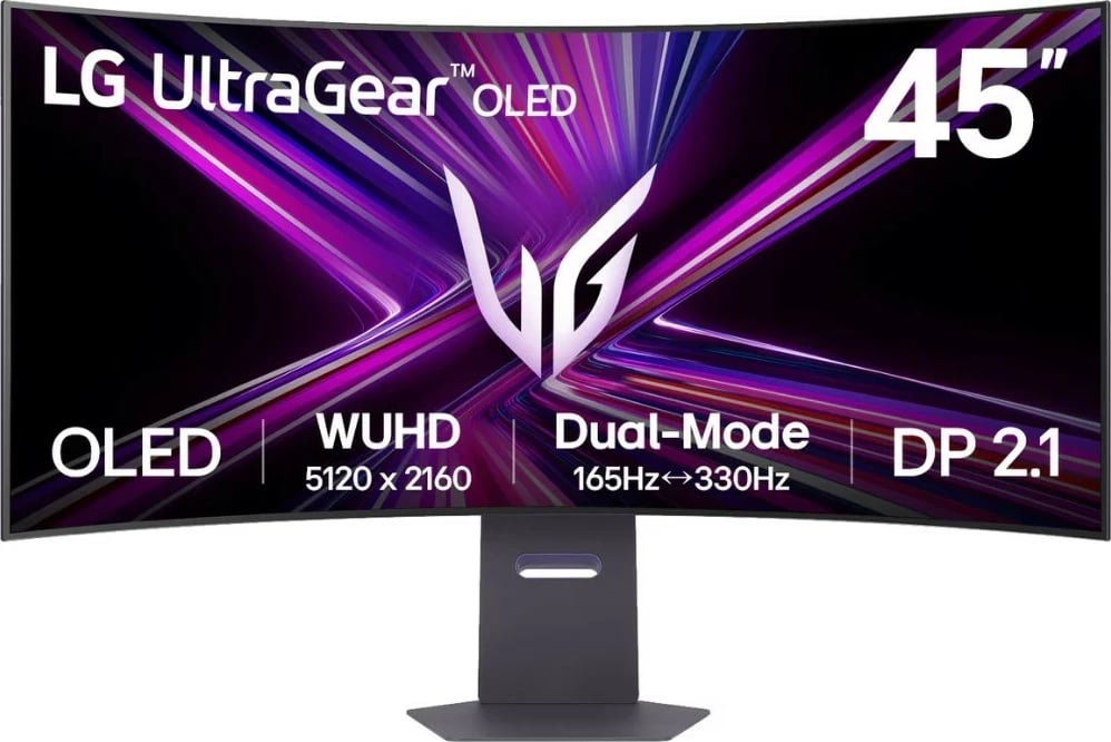Monitor gaming LG UltraGear GX950A-B, OLED, 45 inch, 5K2K, 330Hz, i zi