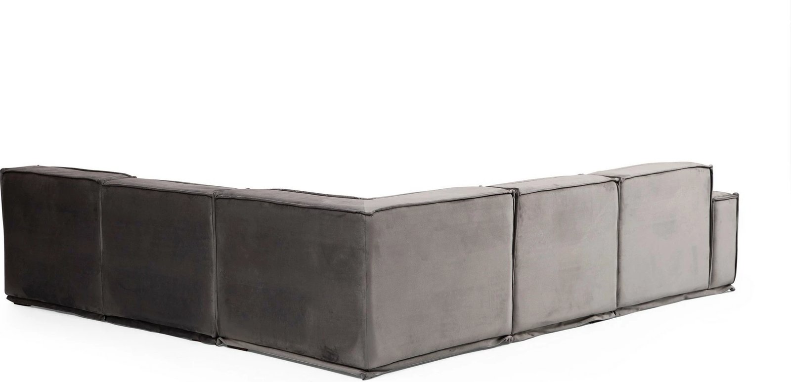 Këndare Atelier del Sofa, Lego Corner 4 (L1-O1-C-O1-O1), ngjyrë gri