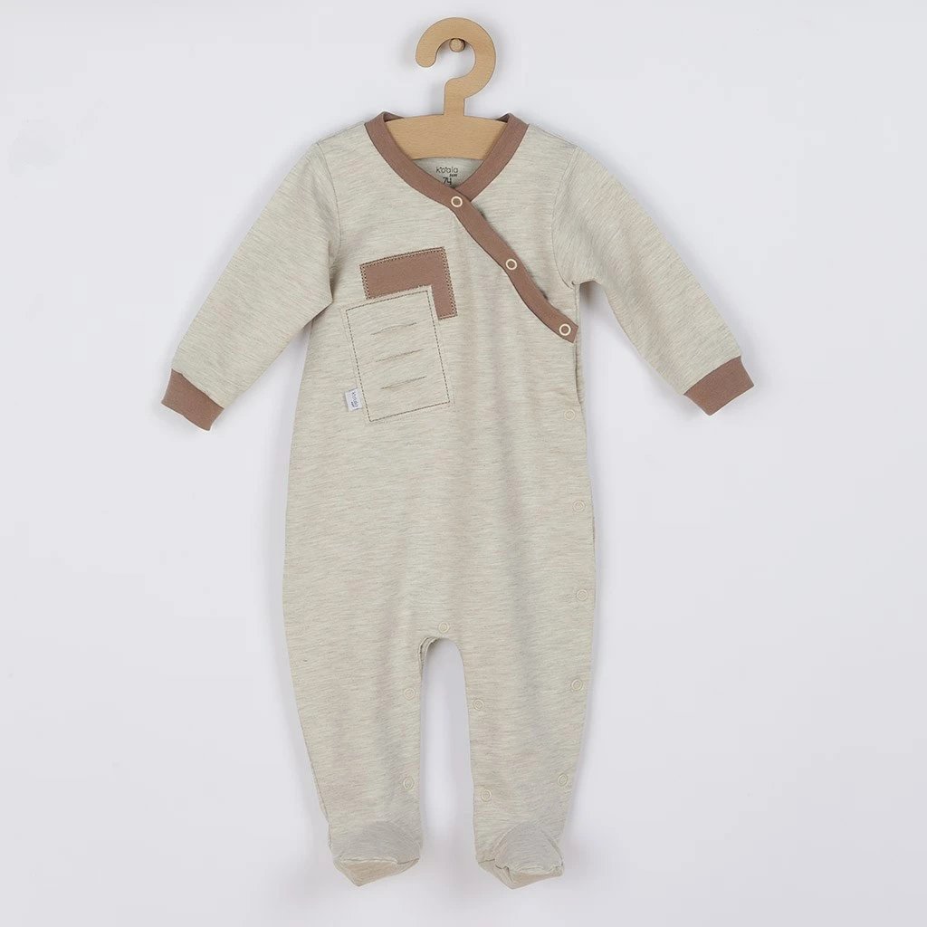 Kombinezon bebe, KOALA, Kamil, madhësi 74 (6-9m), ngjyrë kafe