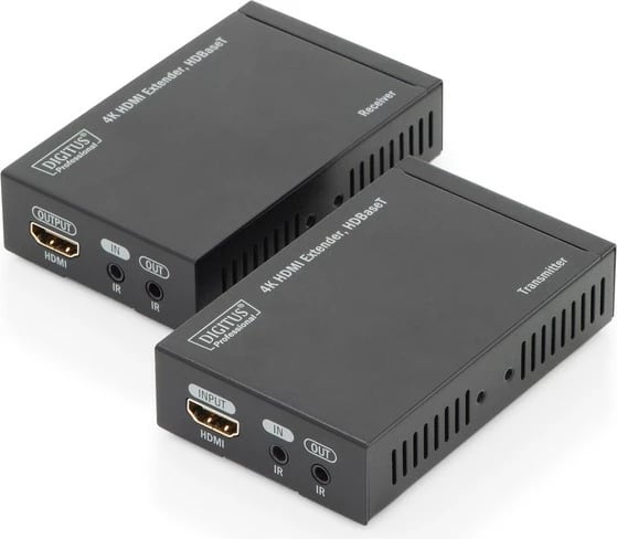 Zgjatues HDMI Digitus DS-55500, HDBaseT, 4K 30Hz, set, i zi