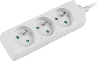Prizë zgjatuese Lanberg PS0-03E-0150-W, 3 dalje, 1.5m, e bardhë