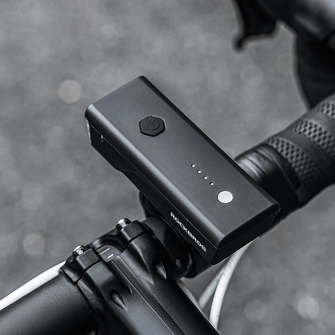 Dritë përpara biçiklete Rockbros 24510003001, 260 lm, 1500 mAh, USB-C, e zezë