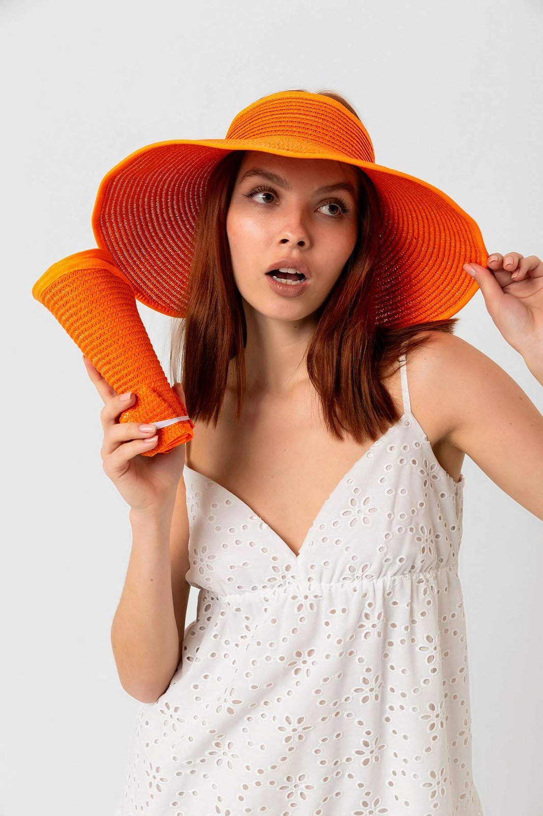 Kapelë grash Jumeon, portokalli, Hsr2080