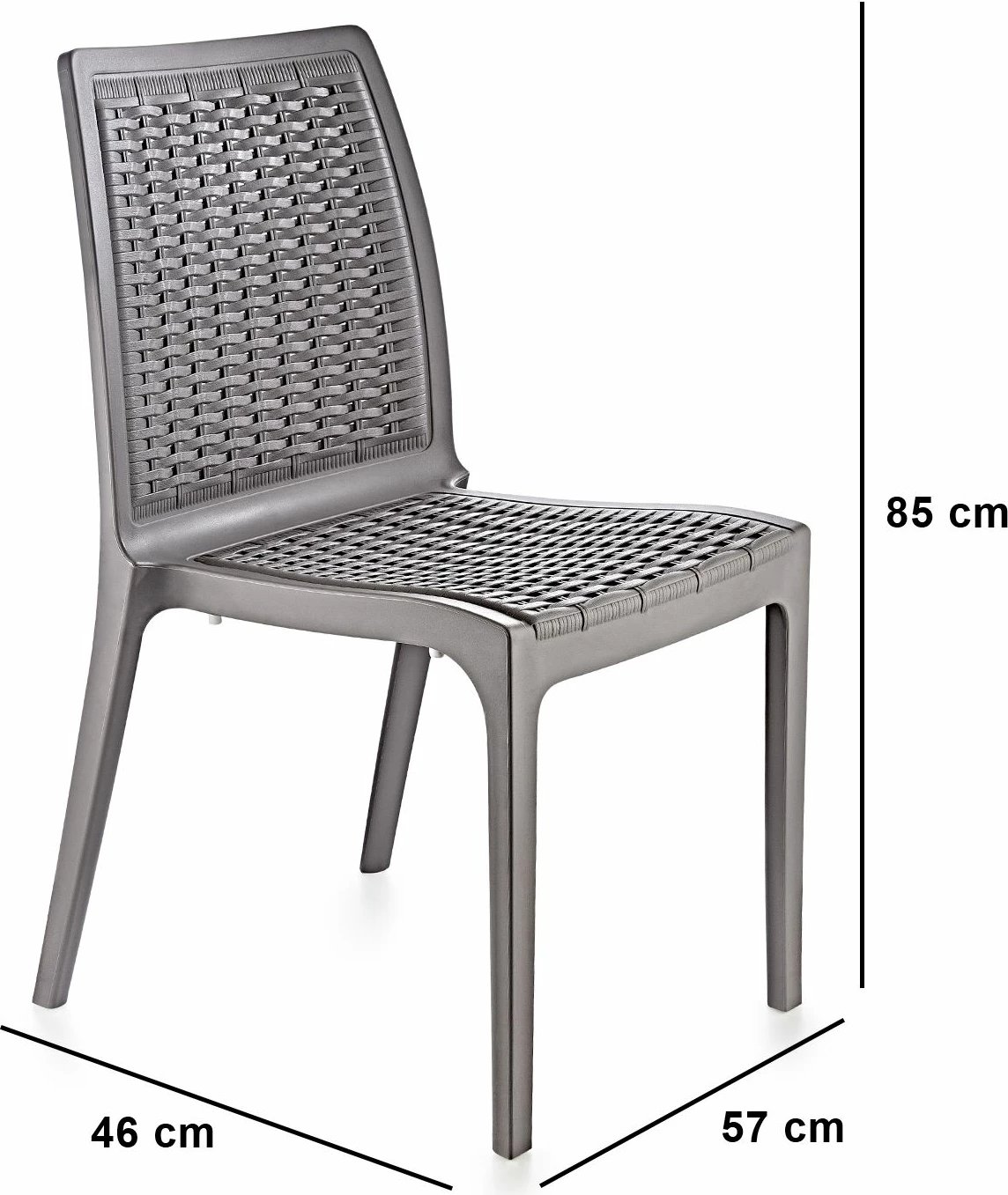 Karrige Skye Decor, ratan, ngjyrë gri shkretëtire