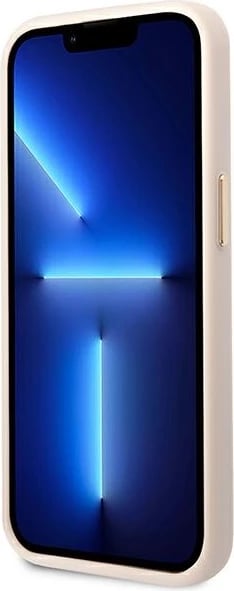 Mbështjellës Guess 4G Vintage Gold Logo për iPhone 14 Pro Max, Rozë