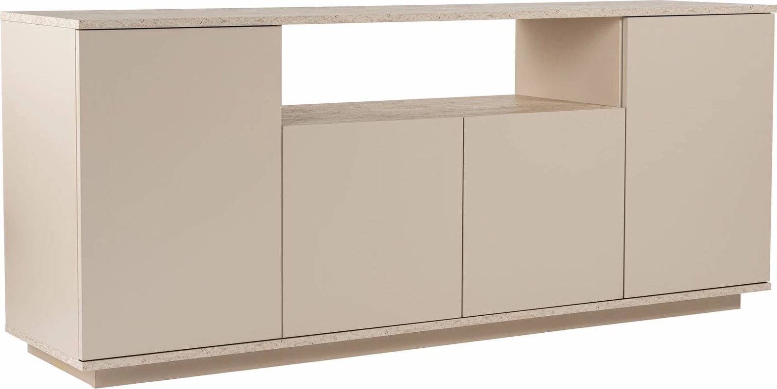 Konsol Skye Decor, Arista - ngjyrë mink, travertin