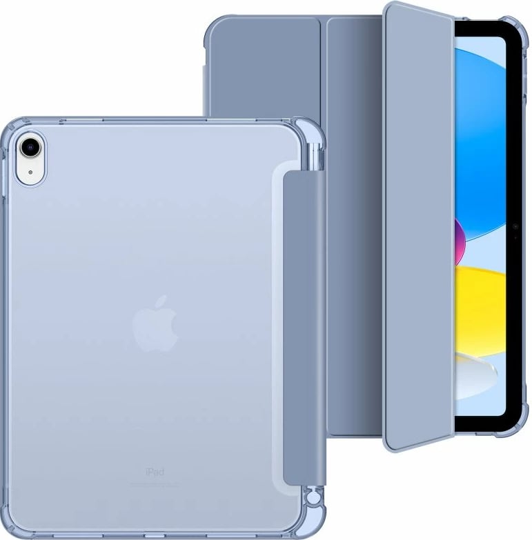 Mbështjellës Tech-Protect SC Pen Hybrid për iPad 10 (2022), Transparent/Kaltër