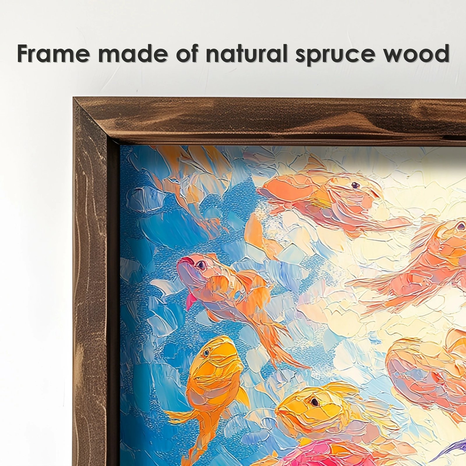 Pikturë dekorative me kornizë MDF, shumëngjyrëshe, Wallity, EMR095