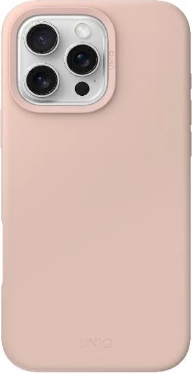 Mbështjellës UNIQ Lino Hue MagClick për iPhone 16 Pro Max, Rozë