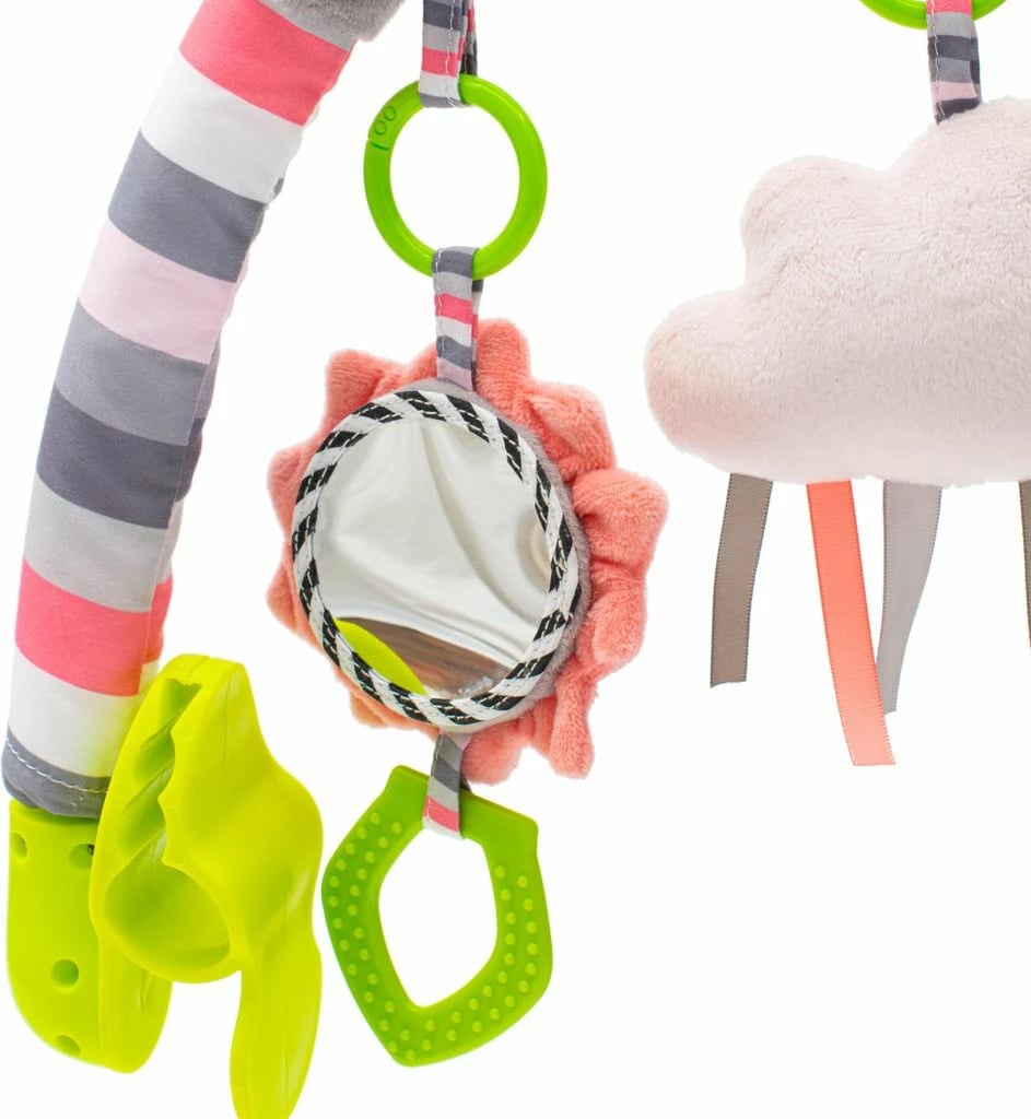 Lodër varëse për karrocë, BABY MIX, 5 pelushë, me 2 kapëse, gjatësi 80 cm, ngjyra sipas fotos